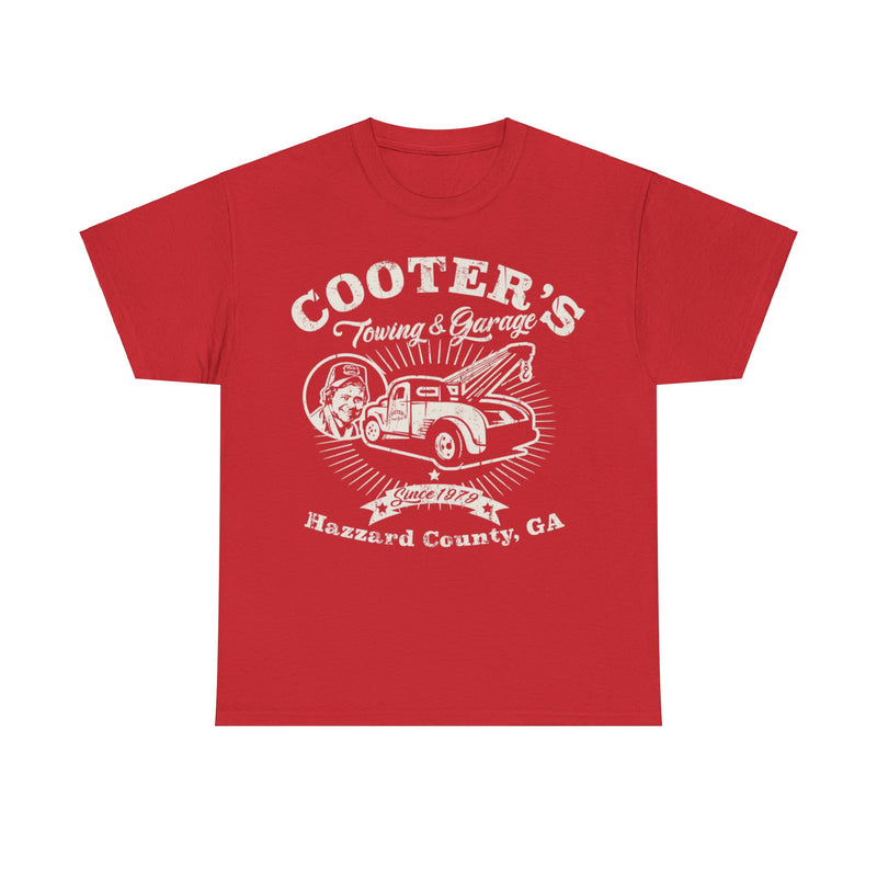 Load image into Gallery viewer, Cooters Towing Garage Dukes of Hazzard TV Show County T-shirt