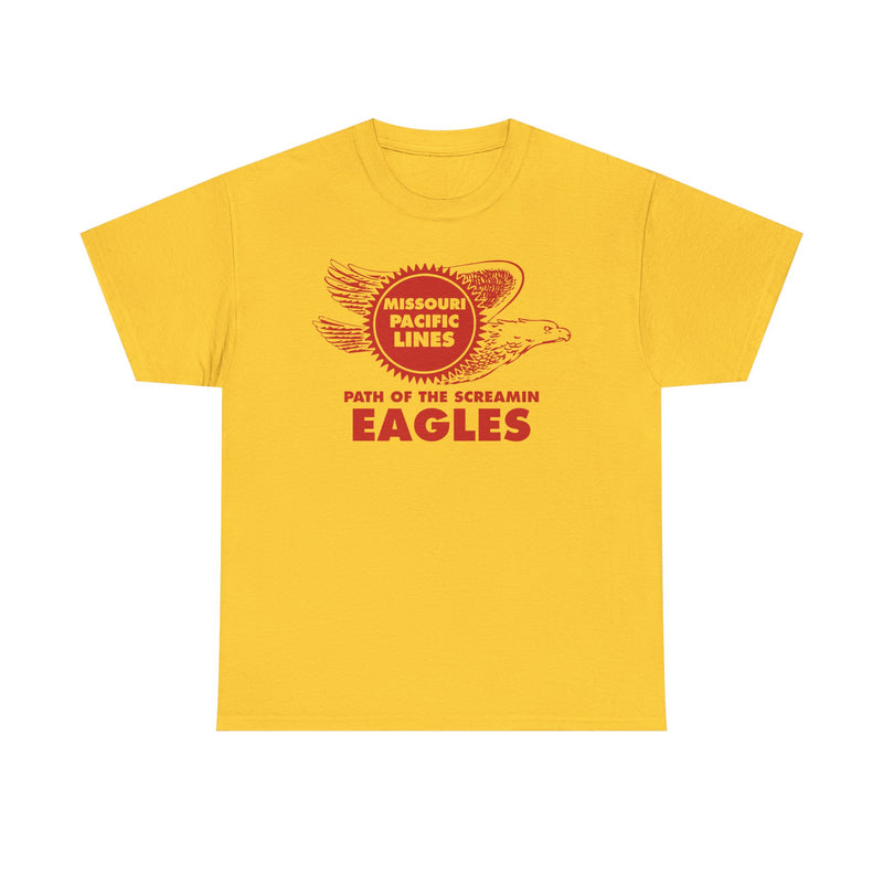 Load image into Gallery viewer, Missouri Pacific Lines Screaming Eagles Railroad Logo Vintage T-Shirt