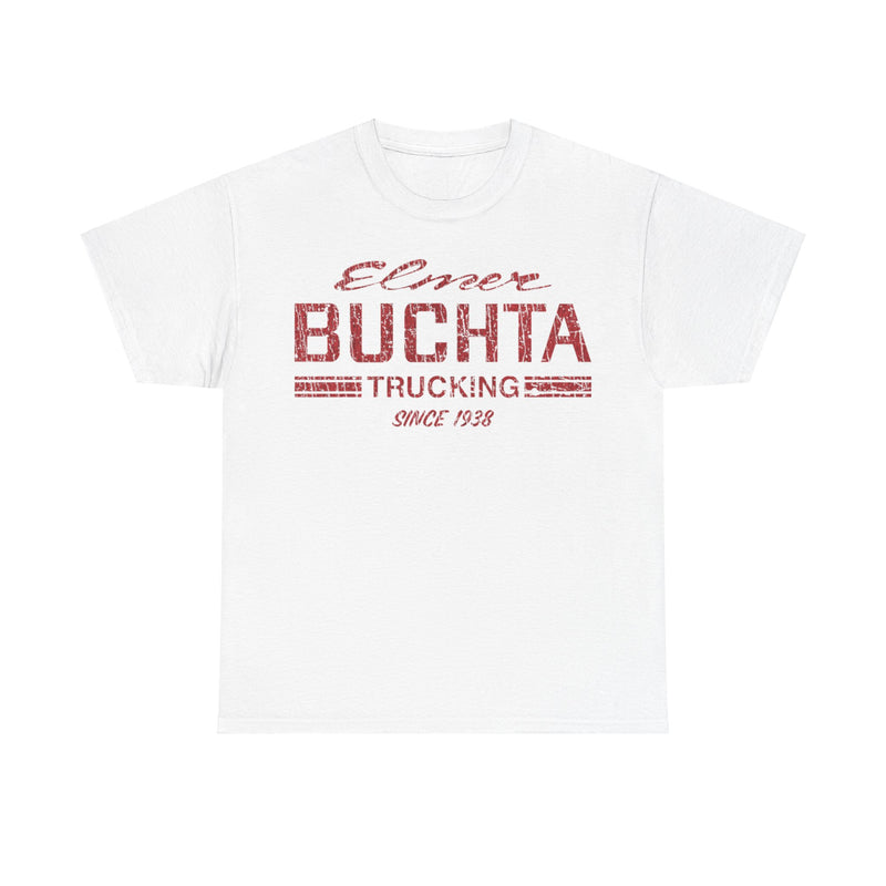 Load image into Gallery viewer, Elmer Buchta Trucking 1938 Distressed Print T-shirt