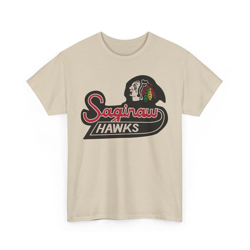 Load image into Gallery viewer, Saginaw Hawks Michigan Hockey 1987-1989 T-shirt
