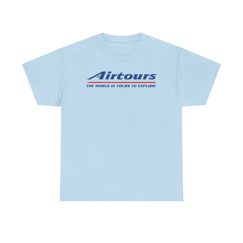 Load image into Gallery viewer, Airtours The World Is Yours To Explore Vintage Charter Airline Logo T-shirt