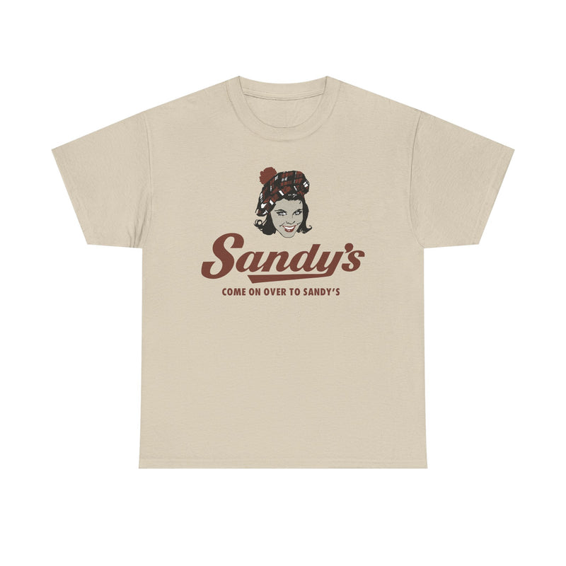 Load image into Gallery viewer, Sandy's Come On Over To Sandy's Vintage Restaurant Logo T-Shirt
