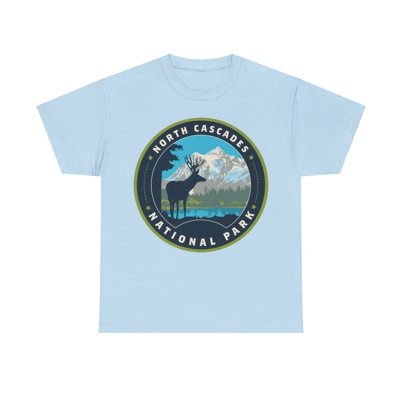 Load image into Gallery viewer, North Cascades National Park Washington Round Logo T-shirt