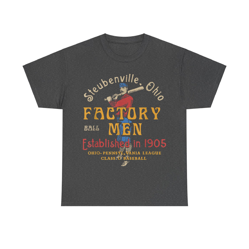 Load image into Gallery viewer, Steubenville Ohio Factory Men Nostalgic Retro Baseball Team T-shirt