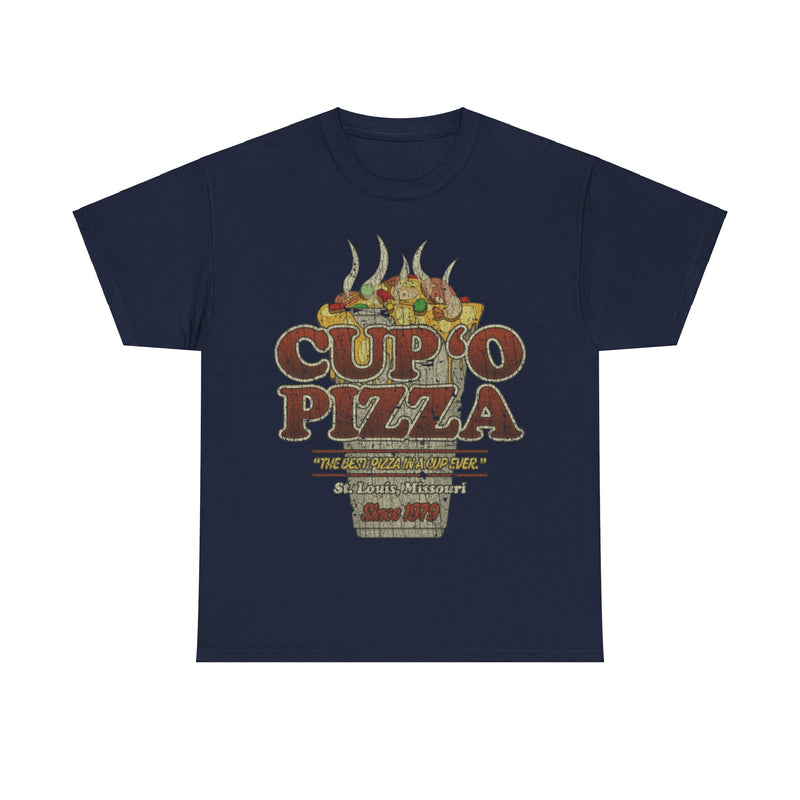 Load image into Gallery viewer, Cup O Pizza St Louis 1979 Restaurant Distressed Print T-shirt