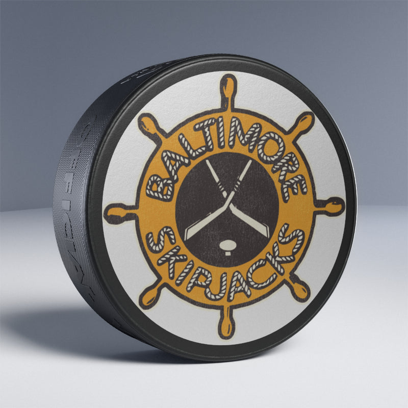 Load image into Gallery viewer, Baltimore Skipjacks Nostalgic Logo Hockey Puck