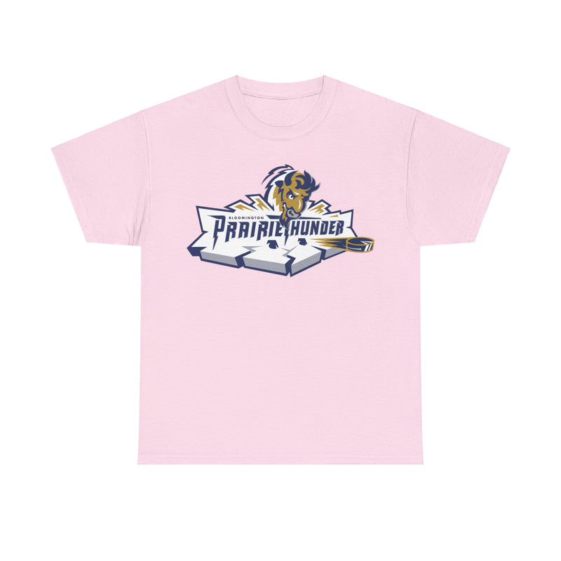 Load image into Gallery viewer, Bloomington Prairie Thunder Logo Illinois Hockey Team T-shirt