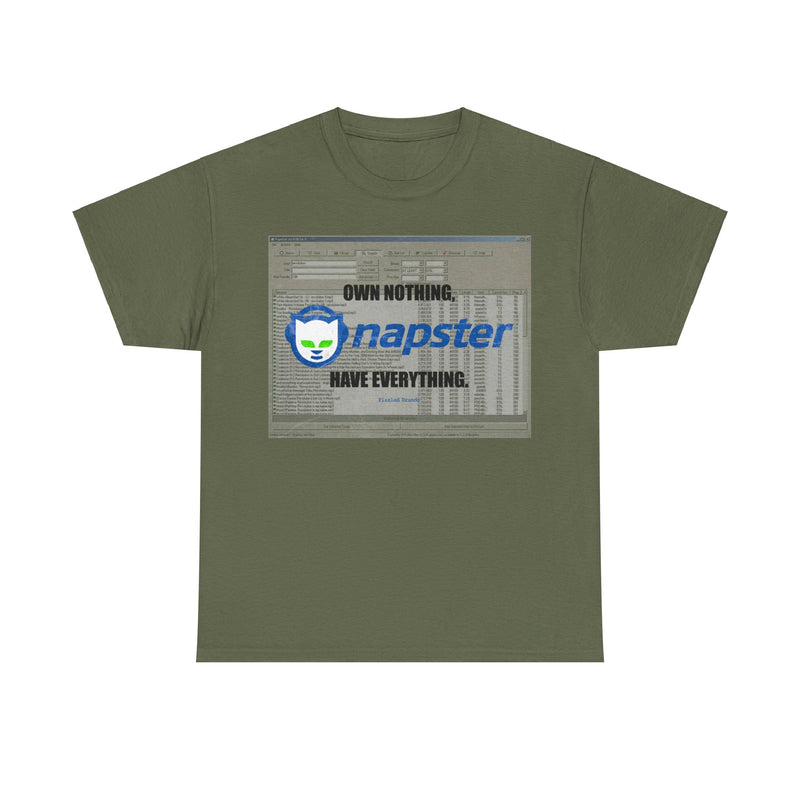 Load image into Gallery viewer, Napster Own Nothing Have Everything Nostalgic Logo T-shirt