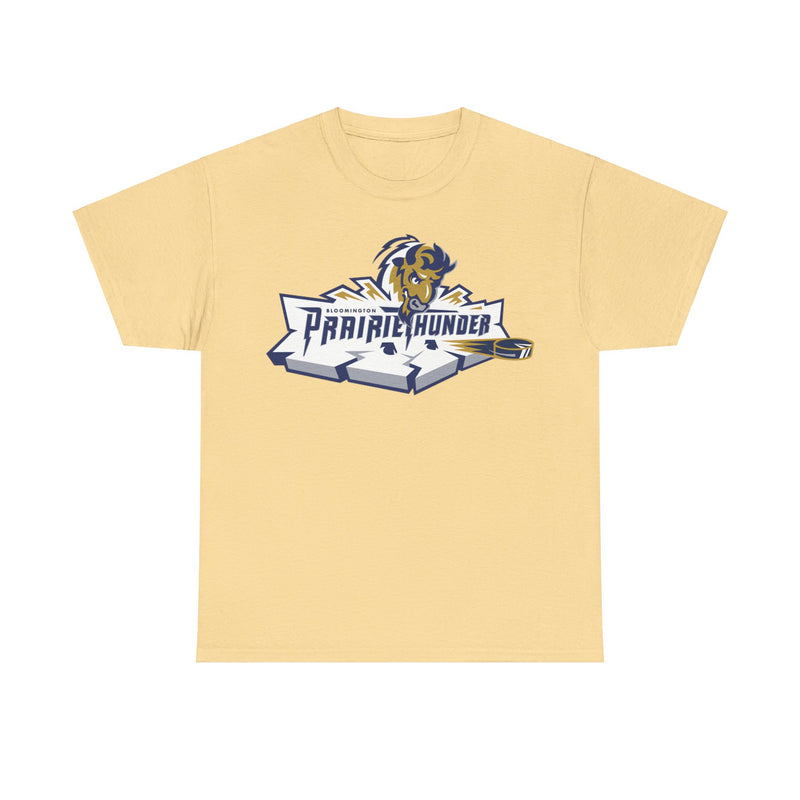 Load image into Gallery viewer, Bloomington Prairie Thunder Logo Illinois Hockey Team T-shirt