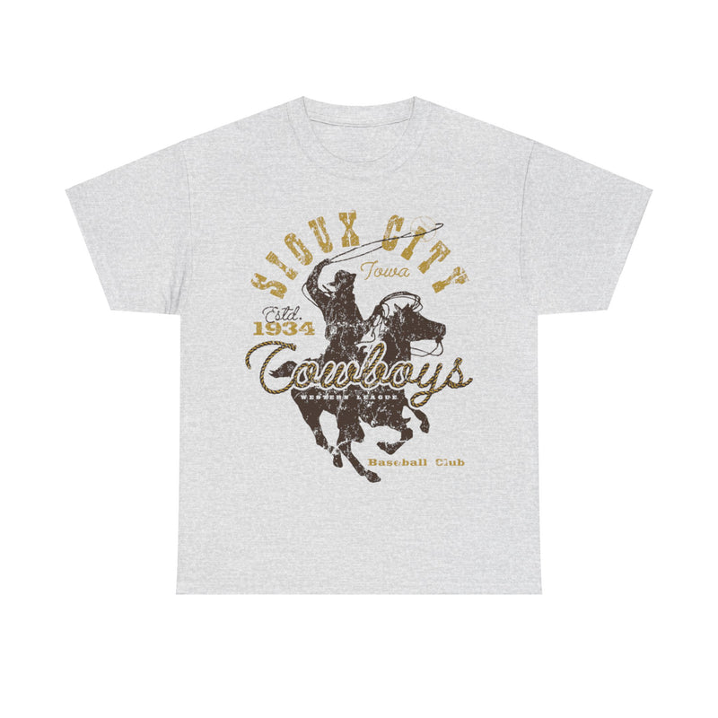 Load image into Gallery viewer, Sioux City Cowboys Est 1934 Iowa Baseball T-shirt