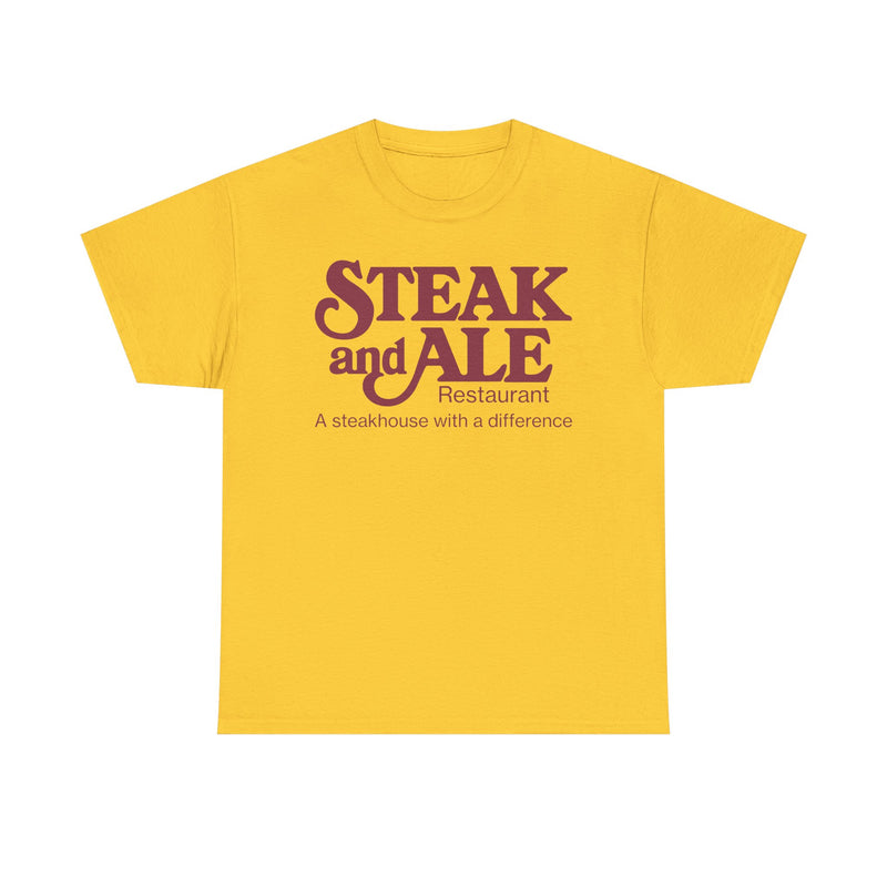Load image into Gallery viewer, Steak and Ale Restaurant Vintage Steakhouse Logo Classic Dining T-Shirt