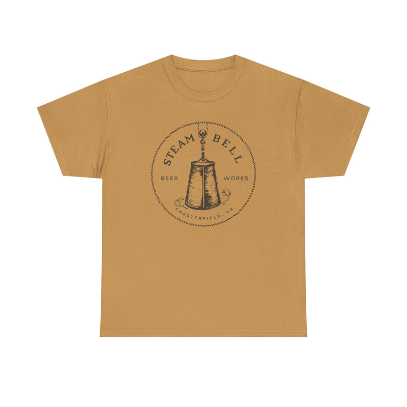 Load image into Gallery viewer, Steam Bell Beer Works T-Shirt Defunct Brewery Bankrupt Company Logo Tee