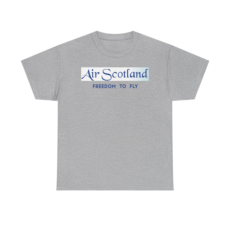Load image into Gallery viewer, Air Scotland Freedom To Fly Vintage Scottish Airline Logo Aviation T-shirt