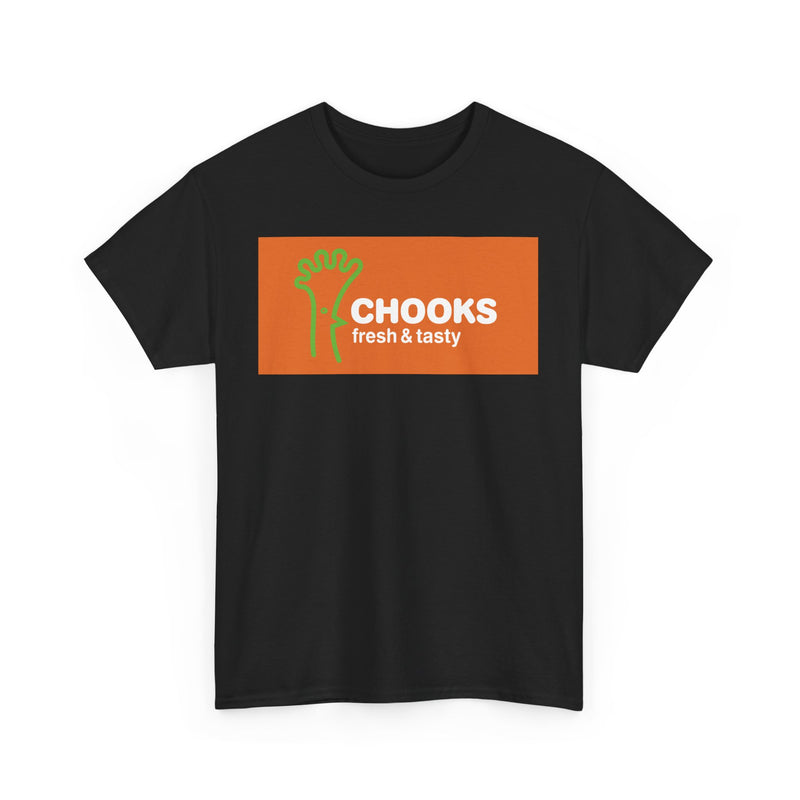 Load image into Gallery viewer, Chooks Fresh & Tasty Vintage Food Chain Restaurant Logo T-Shirt