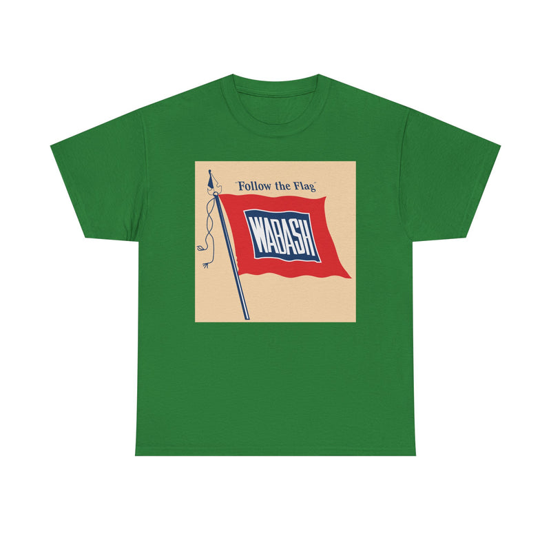 Load image into Gallery viewer, Wabash Follow The Flag Vintage Railroad Logo Train T-Shirt