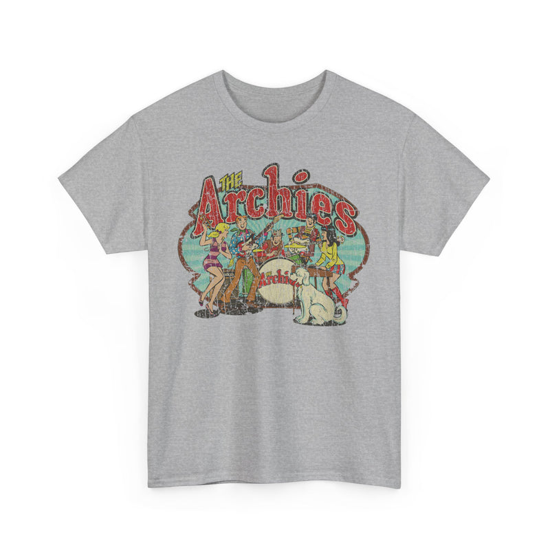 Load image into Gallery viewer, The Archies 1967 Archie Comics Rock Band Illustrated Comic Book T-shirt