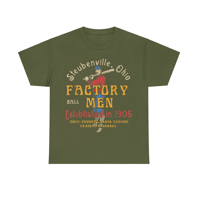 Load image into Gallery viewer, Steubenville Ohio Factory Men Nostalgic Retro Baseball Team T-shirt