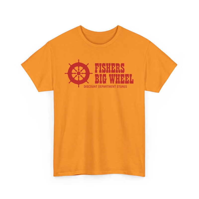 Load image into Gallery viewer, Fishers Big Wheel Discount Department Stores Ship Logo T-Shirt