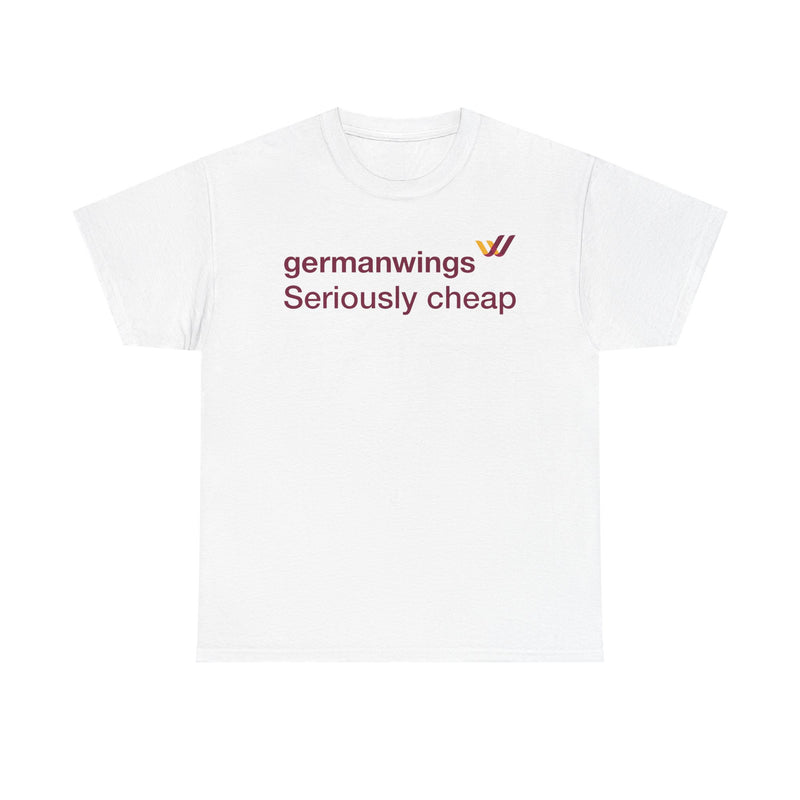 Load image into Gallery viewer, Germanwings Seriously Cheap Lufthansa Subsidiary Vintage Logo T-shirt