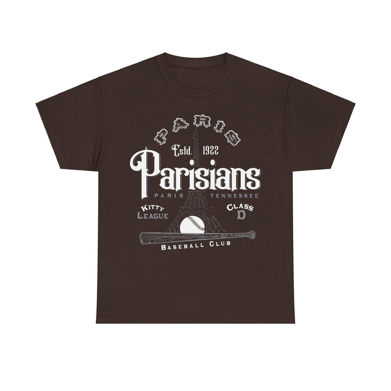 Load image into Gallery viewer, Paris Parisians Est 1922 Tennessee Baseball T-shirt