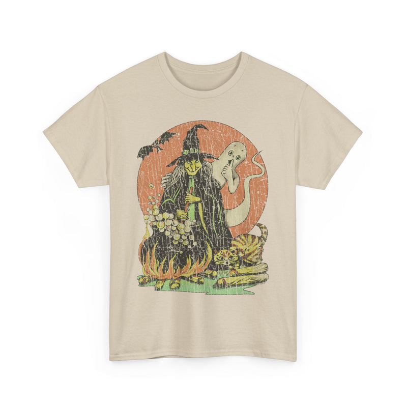 Load image into Gallery viewer, Witch's Boo 1963 Ghost Cat Bat Halloween Animated TV Show T-shirt