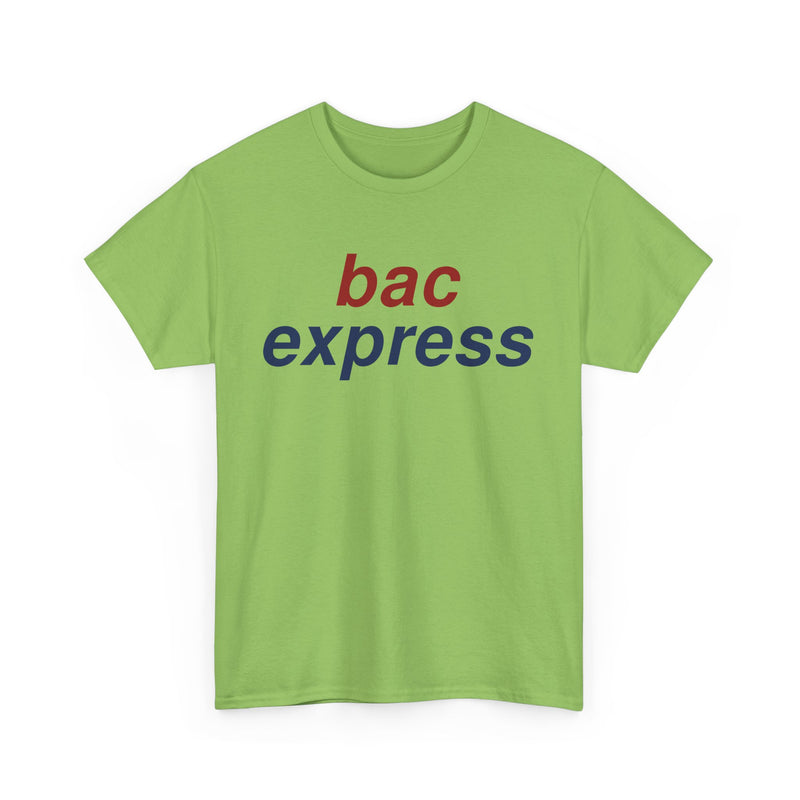 Load image into Gallery viewer, BAC Express Red Blue Two-Tone Aviation Commuter Airline Retro Logo T-shirt