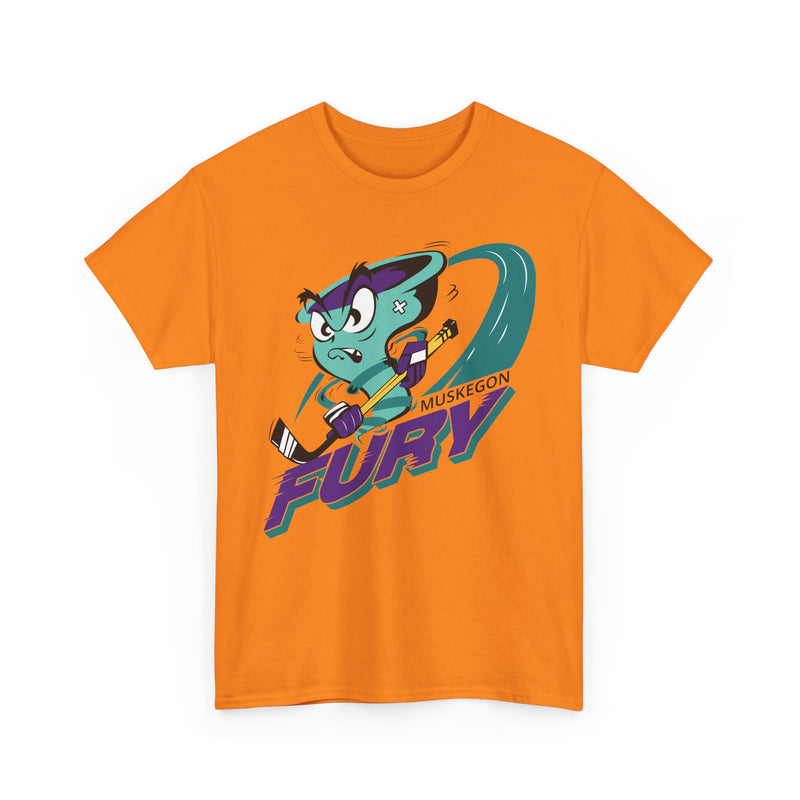 Load image into Gallery viewer, Muskegon Fury Michigan Hockey 1992-2008 T-shirt