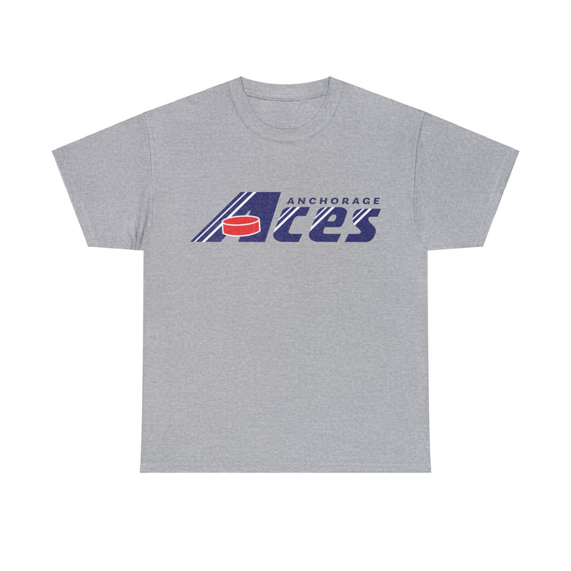Load image into Gallery viewer, Anchorage Aces PSHL Hockey 1989 Nostalgic Logo T-shirt