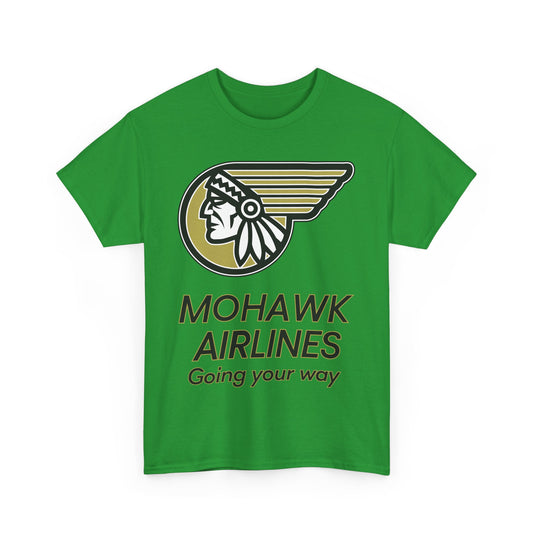 Mohawk Airlines Native American Logo Going Your Way Aviation T-shirt