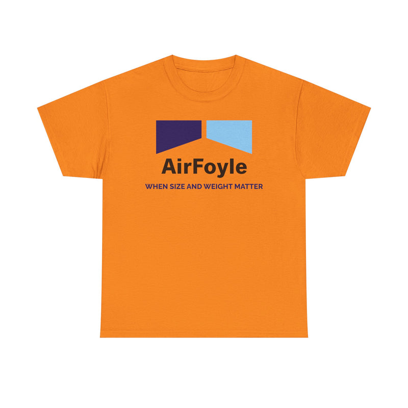 Load image into Gallery viewer, Air Foyle When Size and Weight Matter Vintage Airline Logo Aviation T-shirt