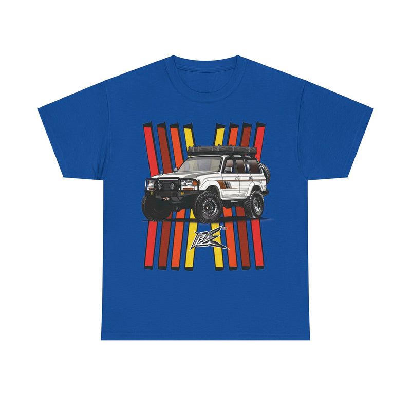 Load image into Gallery viewer, Toyota Land Cruiser LC80 Retro TRD Racing Banner Car T-shirt