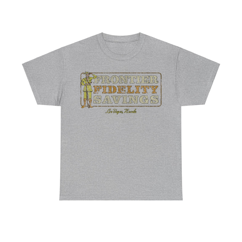 Load image into Gallery viewer, Frontier Fidelity Savings 1958 Bank Distressed Print T-shirt