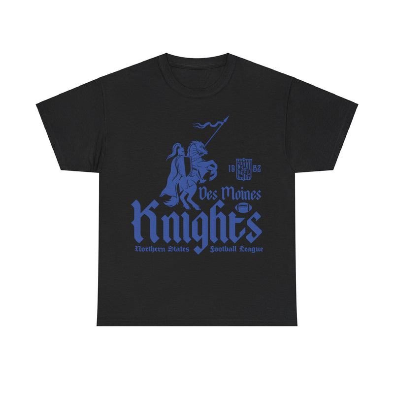 Load image into Gallery viewer, Des Moines Knights Est 1982 Iowa Football Team T-shirt