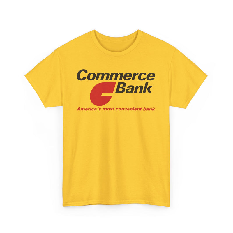 Load image into Gallery viewer, Commerce Bank America's Most Convenient Banking Logo New Jersey T-Shirt