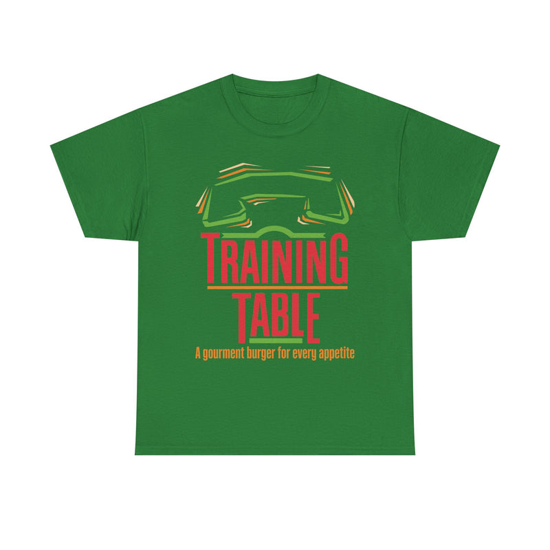 Load image into Gallery viewer, Training Table Gourmet Burger Vintage Restaurant Logo Chain T-Shirt