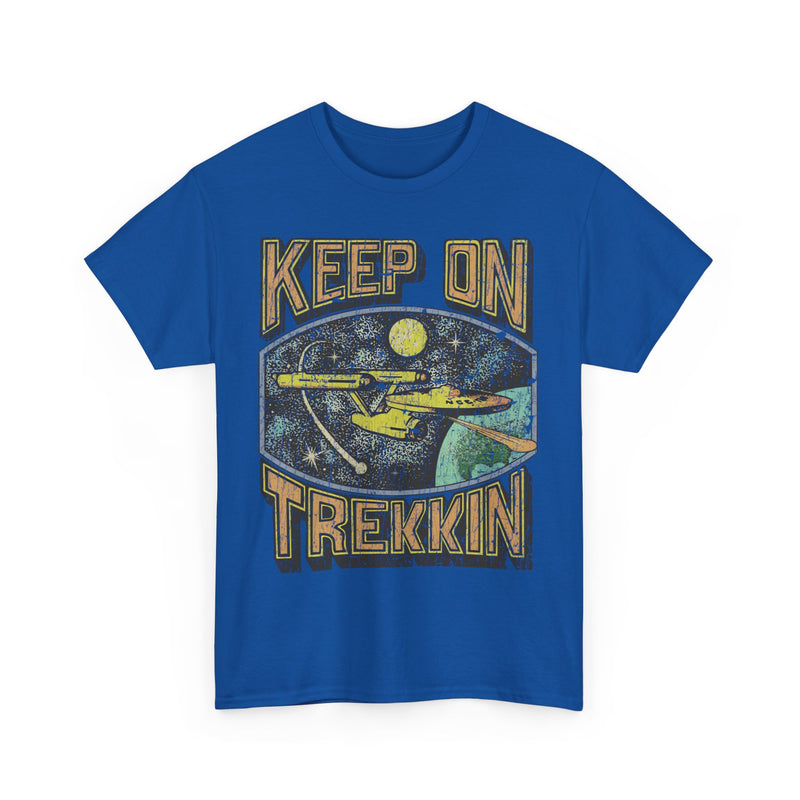 Load image into Gallery viewer, Keep on Trekkin Retro Nostalgic Star Trek T-shirt