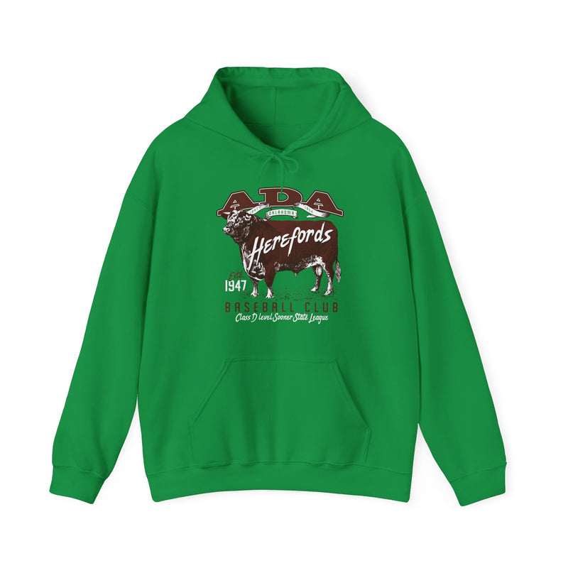 Load image into Gallery viewer, Ada Herefords 1947 Oklahoma Baseball Pullover Hoody Sweatshirt