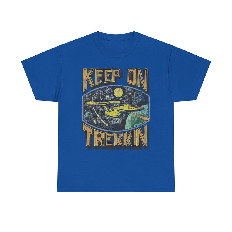 Load image into Gallery viewer, Keep on Trekkin Retro Nostalgic Star Trek T-shirt
