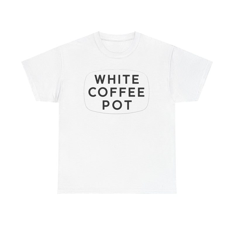 Load image into Gallery viewer, White Coffee Pot T-Shirt - Restaurant Industry Defunct Logo Tee