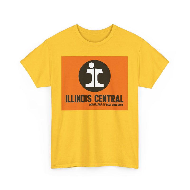 Load image into Gallery viewer, Illinois Central Main Line Mid-America Railroad Logo Train T-Shirt