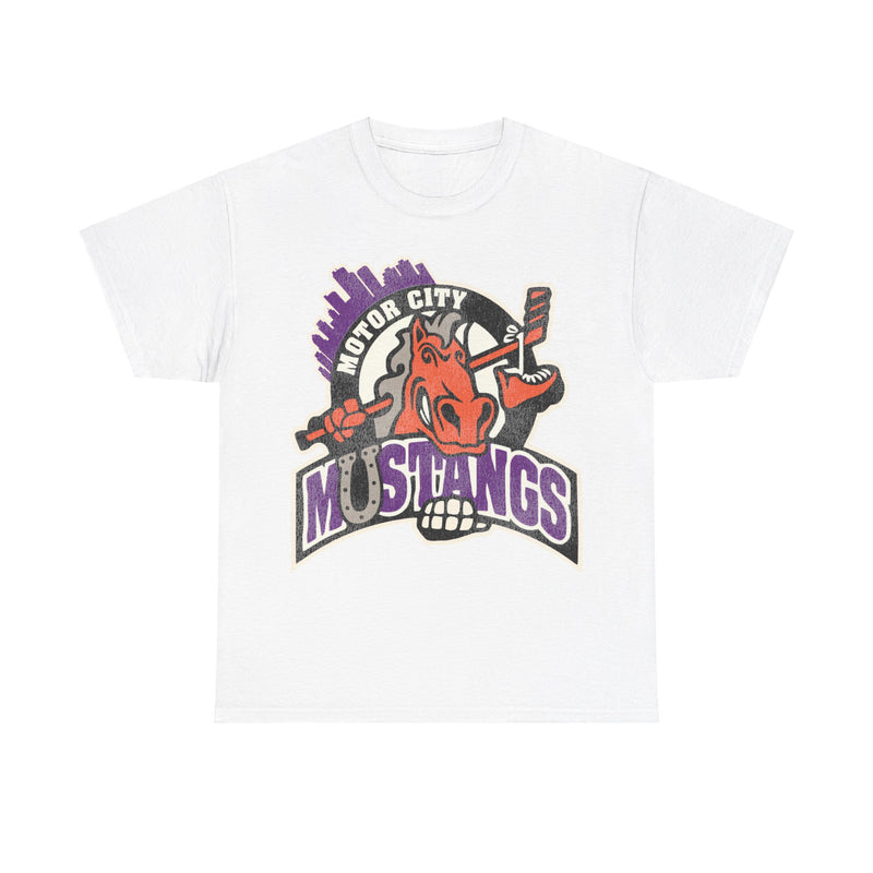 Load image into Gallery viewer, Detroit Motor City Mustangs Michigan Roller Hockey T-shirt