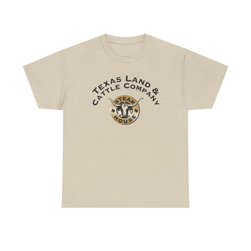 Load image into Gallery viewer, Texas Land and Cattle T-Shirt - Steakhouse Industry Defunct Logo Tee