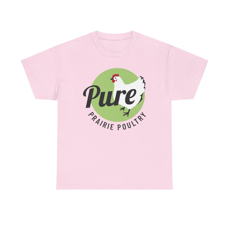 Load image into Gallery viewer, Pure Prairie Poultry T-Shirt Defunct Chicken Farm Bankrupt Company Logo Tee
