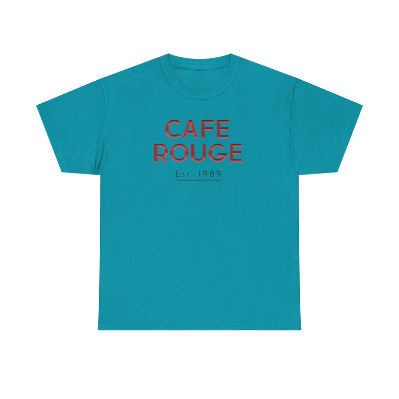 Load image into Gallery viewer, Cafe Rouge T-Shirt - French Bistro Restaurant Industry Defunct Logo Tee