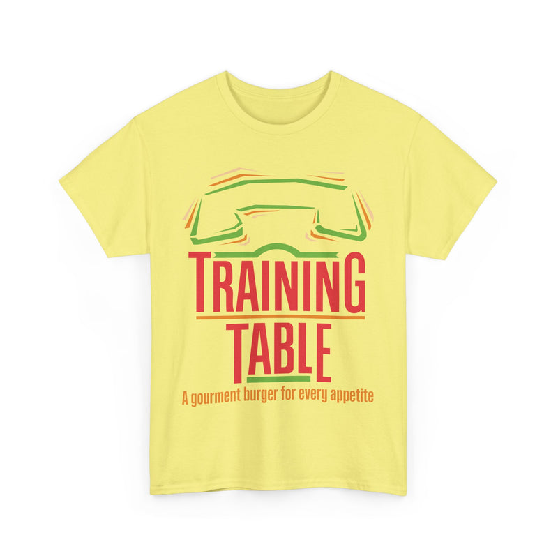 Load image into Gallery viewer, Training Table Gourmet Burger Vintage Restaurant Logo Chain T-Shirt