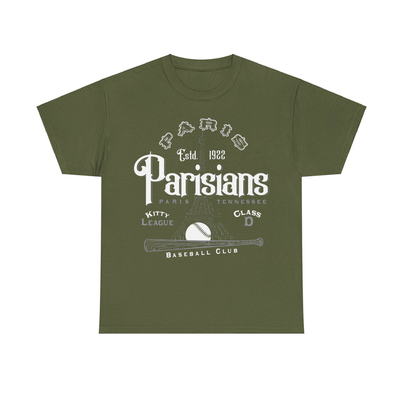 Load image into Gallery viewer, Paris Parisians Est 1922 Tennessee Baseball T-shirt