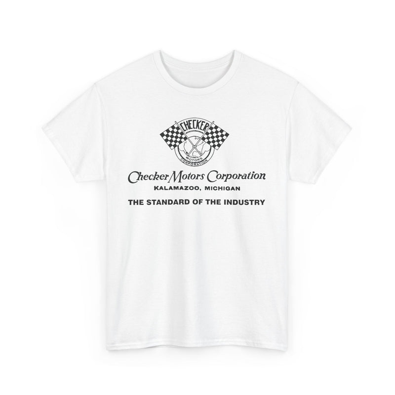 Load image into Gallery viewer, Vintage Checker Motors Kalamazoo Michigan Standard of Industry T-shirt