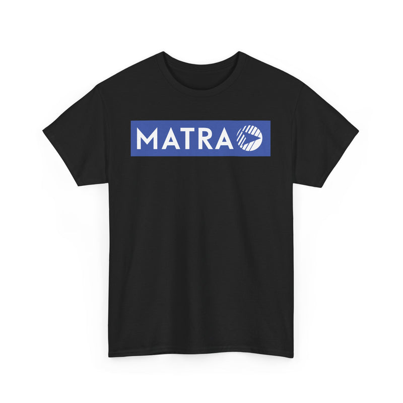 Load image into Gallery viewer, Matra French Racing Team Blue Logo Motorsport Company T-shirt