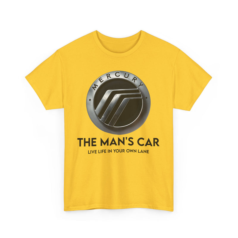 Load image into Gallery viewer, Mercury The Man's Car Live Life In Your Own Lane Silver T-shirt