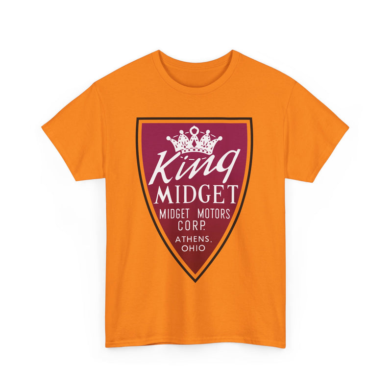 Load image into Gallery viewer, King Midget Motors Corp Athens Ohio Crown Logo Microcar T-shirt